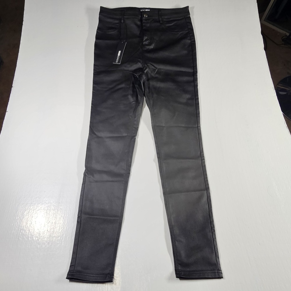 NWT Fashion Nova Sammie Black High Rise Pants. Size XL